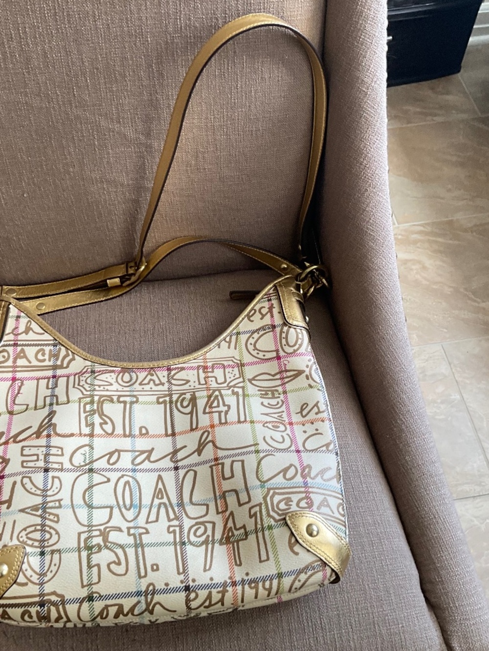 Leather Coach Bag